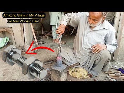 Amazing Skills Old Man | Stone Crusher Parts | Jaw Crusher Machine Parts Pakistan