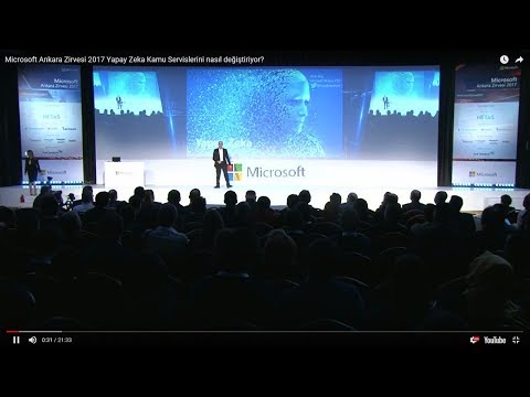 Microsoft Ankara Summit 2017 AI and Public Services