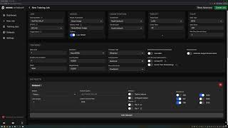 Ostris AI-Toolkit New Job Page Explained