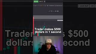 Trader makes $500 in 1 second 🤯 #tradingtips #trendtrading #tradingstyle #learntrading