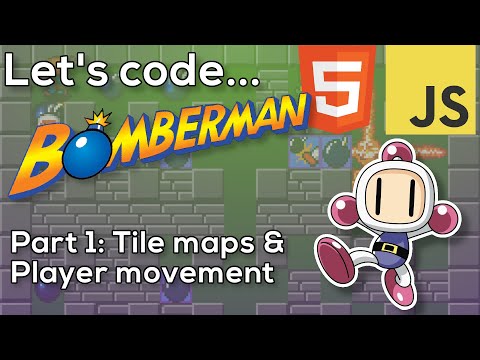 How to code a Bomberman game | JavaScript, Canvas | Tilemap and player movement/collision (Part 1)