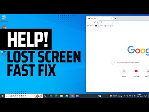 How to Move Lost Screen on Laptop - Move Window Back to Desktop on PC Tutorial - CAN’T CLICK OUT!