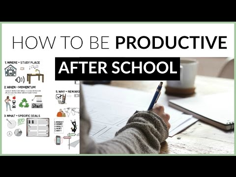 How To Be Productive After School + 5 STUDY TIPS!