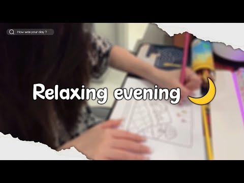 Coloring at the end of the day - the time spent on me 🌙