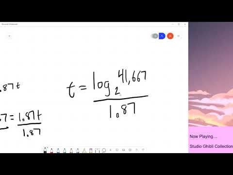 Exponential and Logarithmic Properties Part 1: Solving Exponential Applications and Change of Base