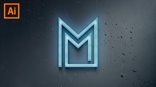 How to Design a Double M letter  Logo // letter logo design illustrator cc 2017