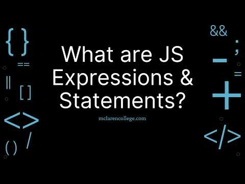 What are JavaScript (JS) expressions & statements?