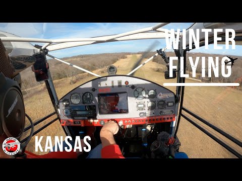 Grass Airstrips & BBQ | Winter Flying In Kansas