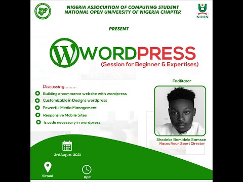 NACOS NOUN WORDPRESS SESSION BY SHODEKE BAMIDELE SAMSON