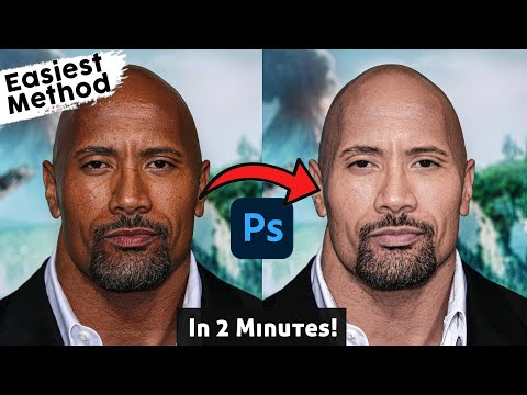 How To Change Skin Color (Dark to Light) In Photoshop!