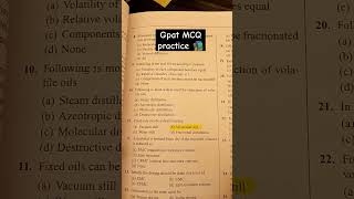 gpat exam 2025 📚 gpat MCQ practice ✨👍 #gpat #gpat2025 #niper2025 #exam #mcq