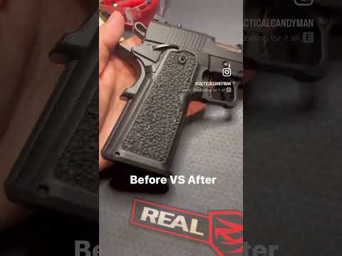 The difference some stippling can make 😍 #2011 #gunculture #gunsdaily #pewlife #gunsdailyusa #1911