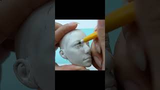 Sculpting a face | Air dry clay 😻
