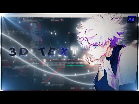 How To Make 3D GLASSY TEXT In AE