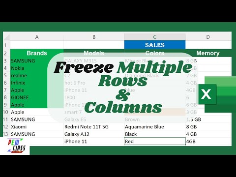 How to Freeze Multiple Rows and Columns in Microsoft Excel