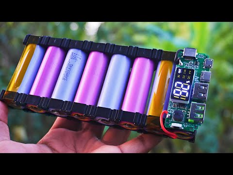 2_Incredible powerbank with old laptop batteries !!! [DIY]