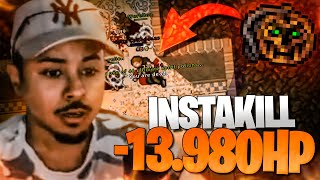 SORCERER AT LEVEL 2545 TOOK A 13890 HIT AND WAS DEFEATED | BE CAREFUL WITH HOLY'S DAMAGE #TIBIA