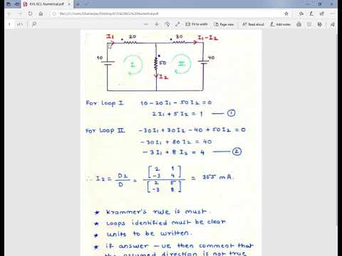 09 Unit 05 Kvl Kcl Numerical 1