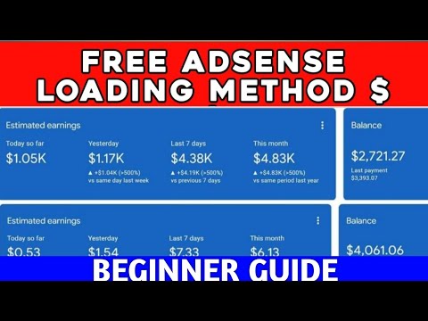 AdSense Loading Method - a beginner guide on how to click on ads