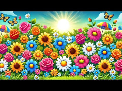 Explore the colorful world of flowers! #LearnWithFun#flowers #nurseryrhymes# #Rhymes#kidsvideos#