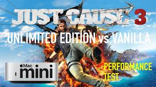 Just Cause 3, Mac Mini M4, CrossOver, Unlimited Edition Mod: Performance test
