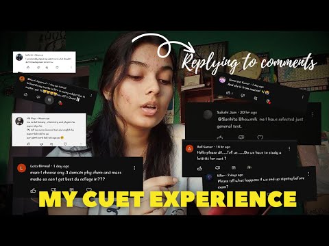 My CUET Exam Day Experience *patheticI Replying to comments I My FIRST video❤️