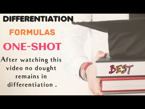 DIFFRENTIATION BASIC FORMULA ONE SHOT
