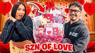WE MADE EACH OTHER VALENTINES BASKETS *FUNNY AF*