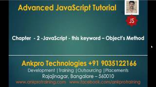 Advanced JavaScript - Chapter 2 - JavaScript - this keyword - Object's Method