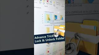 🔐Trick to Lock & Unlock Folder | CMD Trick #shorts #ytshorts #computer #ytviral
