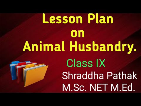 Lesson Plan on Animal Husbandry Class IX. #ctet #uptet #bed #education #teacher #viral #lessonplan