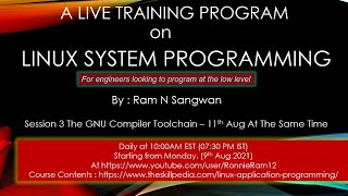 Session 3 The GNU Compiler Toolchain | Linux Application Programming