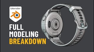 Blender Product Modeling Tutorial – Smartwatch Full Process Breakdown