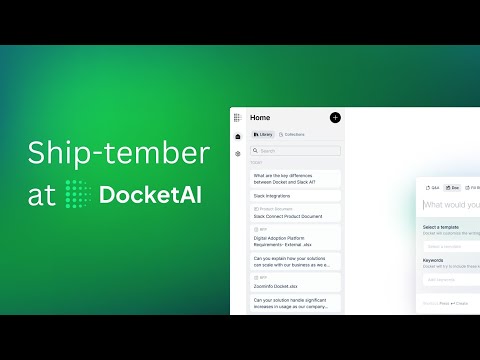 DON'T Miss Out! Docket's September 2024 Updates Are a GAME CHANGER