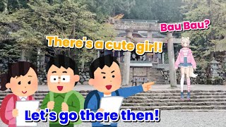 Mococo became a shrine mascot without realizing it [Hololive/FuwaMoco/Nerissa]