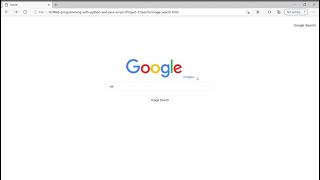 CS50 Web Programming: Project 0: Google search page using HTML and CSS