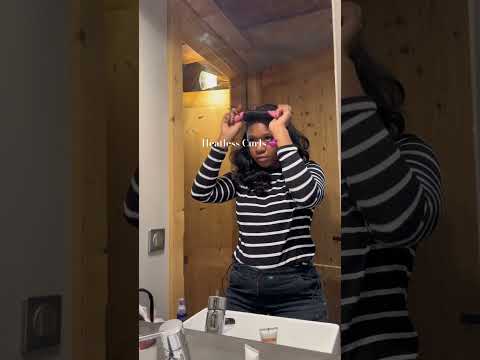 The cold actually ruined my hair #hair #haircare #heatlesscurls