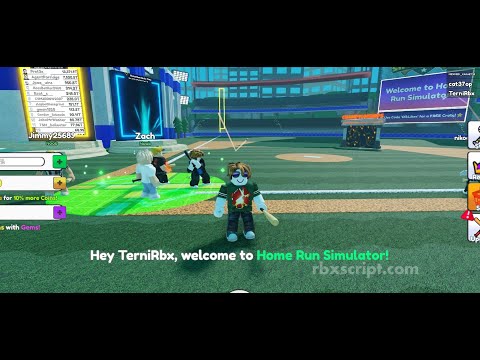 Homerun Simulator: Infinite Gems Mobile Script