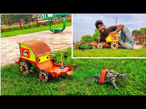 DIY Vardo Wagon For Turtle Using Cardboard || in Telugu ||