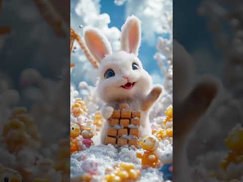🐰 Bunnies in dream world🍬 | candyland  | Viral Rabbit Mukbang  in fantasy dreamy world