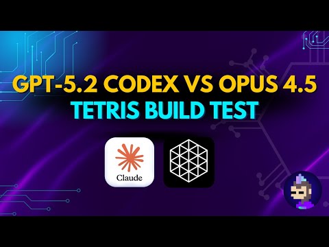 GPT-5.2-Codex vs Opus 4.5: Tetris Build Test (Specialist vs Generalist)
