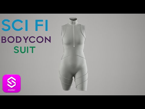 How to make a SCI FI BODYCON SUIT with STYLE 3D #style3d #fashion #marvelousdesigner #clo3d