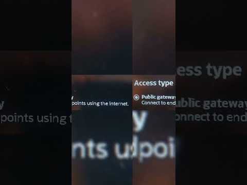 OIC Gen3 Public Gateway Connection Access Type Overview