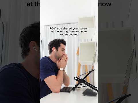 You work in tech and share your screen at the wrong time #tech #programming #coding #javascript