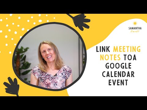 How to link Google Docs Meeting Notes to a Google Calendar event