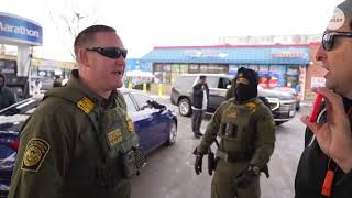 'How do I know you’re a US citizen?' ICE agent confronted by protest after questioning man in MN