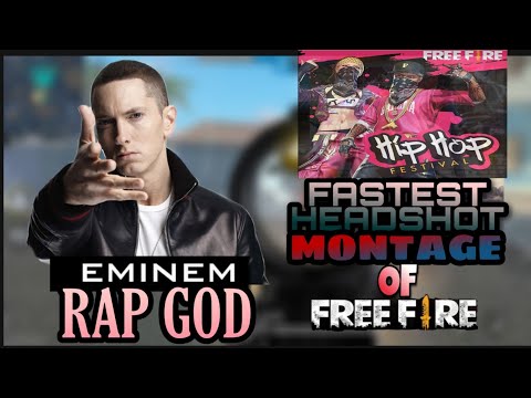 EMINEM - RAP GOD🤯 | FREE FIRE FASTEST HEADSHOTS MONTAGE 😱| ONLY RED NUMBERS | VAMPIRE GAMING