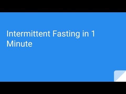 Intermittent Fasting in 1 Minute