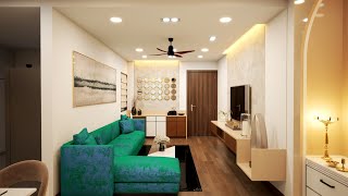 Living & Dining Area Interior 3D Walkthrough in 3Ds Max Corona & Chaos Vantage