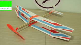 Rubber Powered Bi Plane | Potential Kinetic Energy Planes | Experimental Aero Models | Vaayusastra
